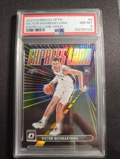 2023-24 Donruss Optic - Express Lane GOLD /10  Victor Wembanyama PSA 8 RC SPURS