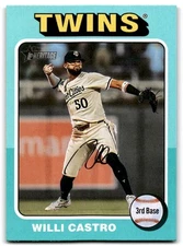 2024 Topps Heritage High Number Aqua Willi Castro Minnesota Twins #608
