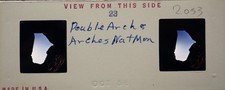 Double Arch - Arches Nat. Monument - 1958 Stereo Realist slide 2053