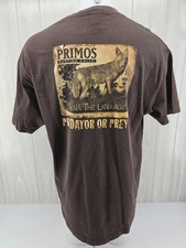 Vintage Primos Hunting Calls Brown T Shirt Predator XL
