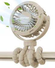 Mini Portable Baby Stroller Fan,3 Speed Personal Handheld Fan,Battery Operated R