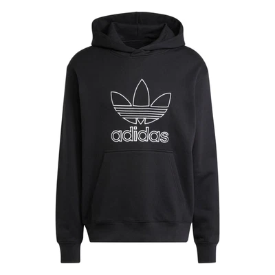 Adidas Original Adicolor Outline Trefoil Kapuze Schwarz Kühlen Bequem Sweat mit - Bild 1 von 4