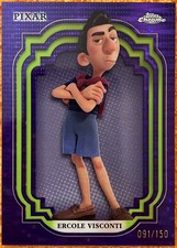 Ercole Visconti Disney Topps Chrome #181 Purple and Green Pulsar 091/150 2024 SP