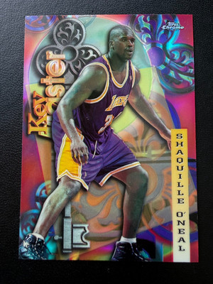1997-98 Topps Chrome Shaquille O'Neal #21 Keymaster REFRACTOR *SHARP*