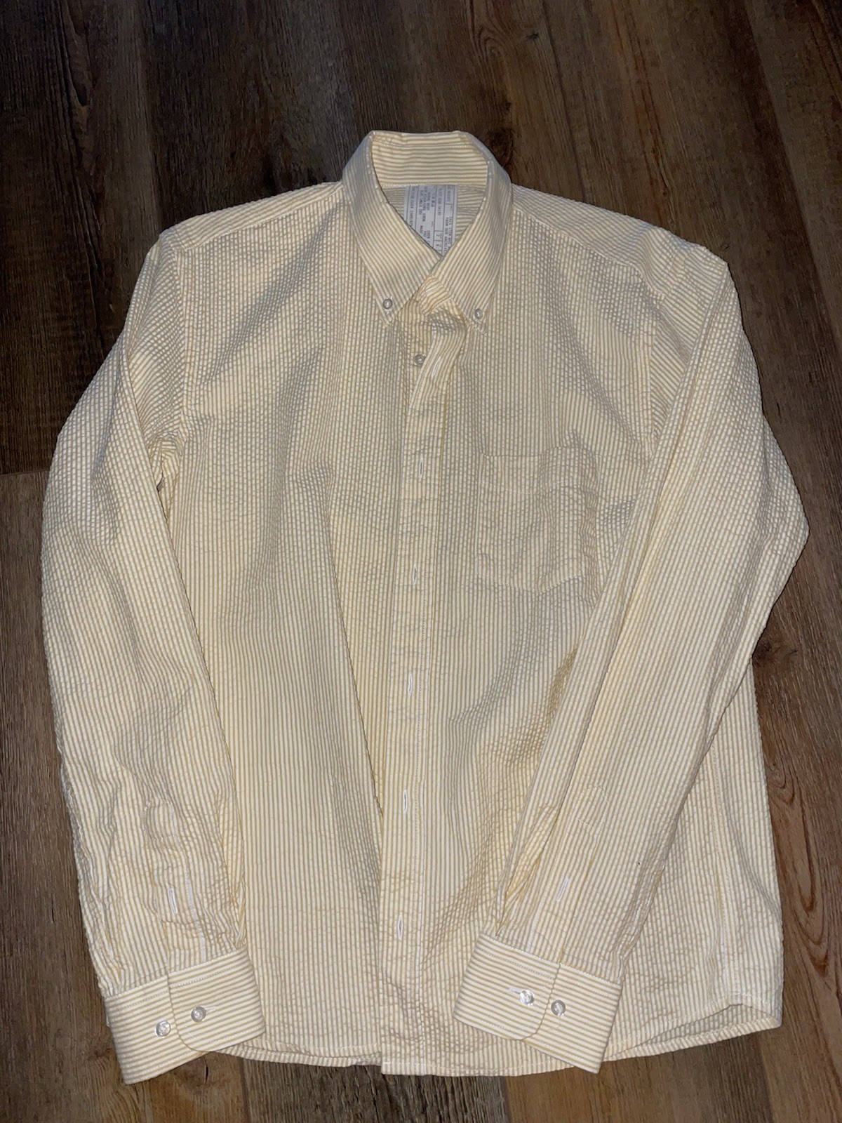 Brut Archive Clothing The Seersucker Shirt Mens Medium Designer