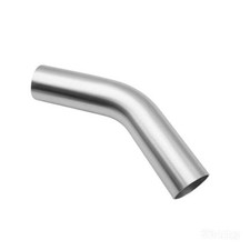 OD 45 Degree Aluminum Elbow Intercooler Pipe Air Intake 2" 51mm Silver 45
