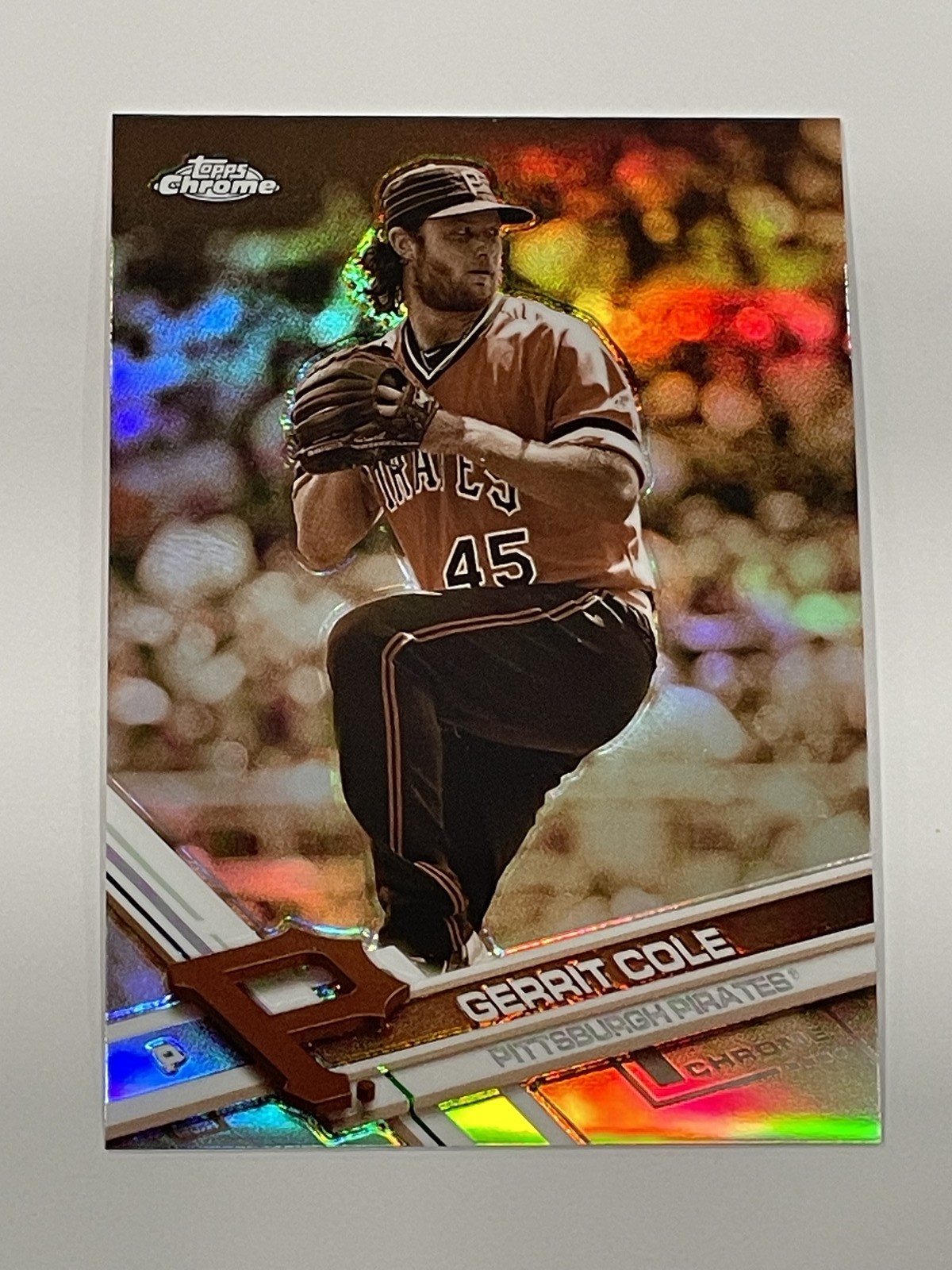 2017 Topps Chrome Baseball Sepia Refractor - Gerrit Cole - Pittsburgh Pirates