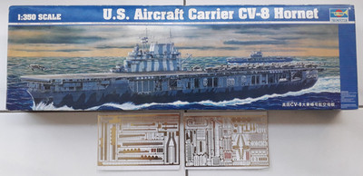 Trumpeter 05601 - U.S. Aircraft Carrier CV-8 Hornet + Extras, Maßstab 1/350