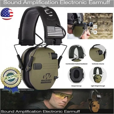 MALLOUTDOOR1 Walkers Electronic Ear muff Shooting Ear Protection Hearing Muff Slim Anti-noise
