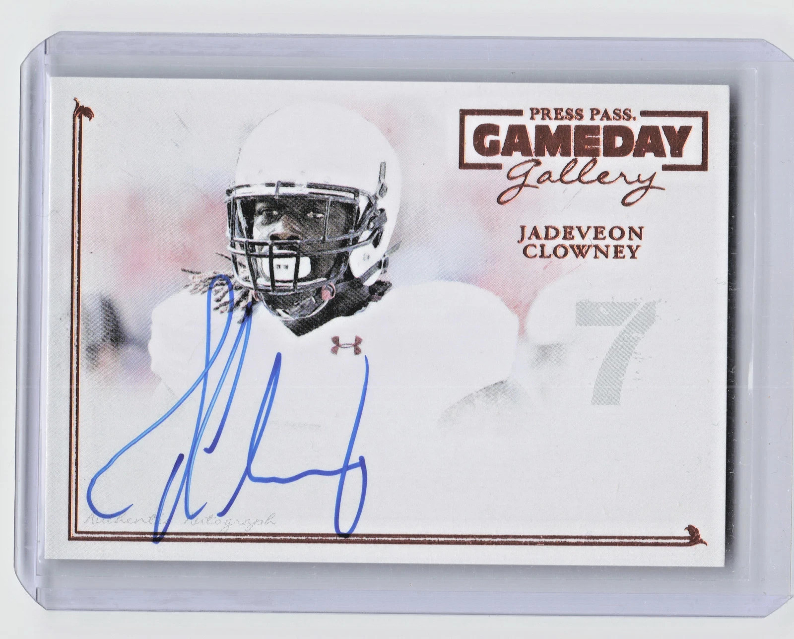 Jadeveon Clowney Press Pass Gameday Gallery Signatures #GGJC Autograph Green