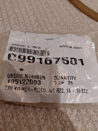 Emerson TXV 055616501 GT-06395-1 Thermostatic Valve R22 HVAC New Open Bag