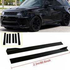For Land Range Rover Sport 86.6 Side Skirts Rocker Panel Body Kits Gloss Black