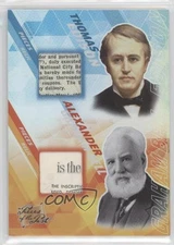 2021 Super Products Pieces of the Past Thomas Edison Alexander Graham Bell 9cf
