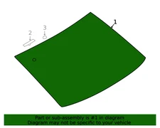 Genuine Nissan OE Glass-Back Window 79700-9HF0A