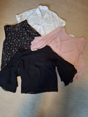 4 Blusen Für Mädchen 158-164