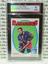 1971-72 O-PEE-CHEE Card #218,  BOBBY ROUSSEAU,  New York Rangers,  KSA 6