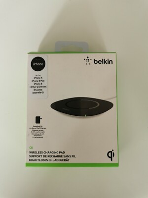 Belkin F8M741T Qi Wireless Charging Pad induktive Ladestation IPhone Samsung 