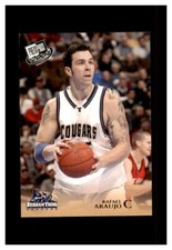 2004 PRESS PASS BASKETBALL ROOKIE GOLD PARALLEL #G2 RAFAEL ARAUJO BRIGHAM YOUNG