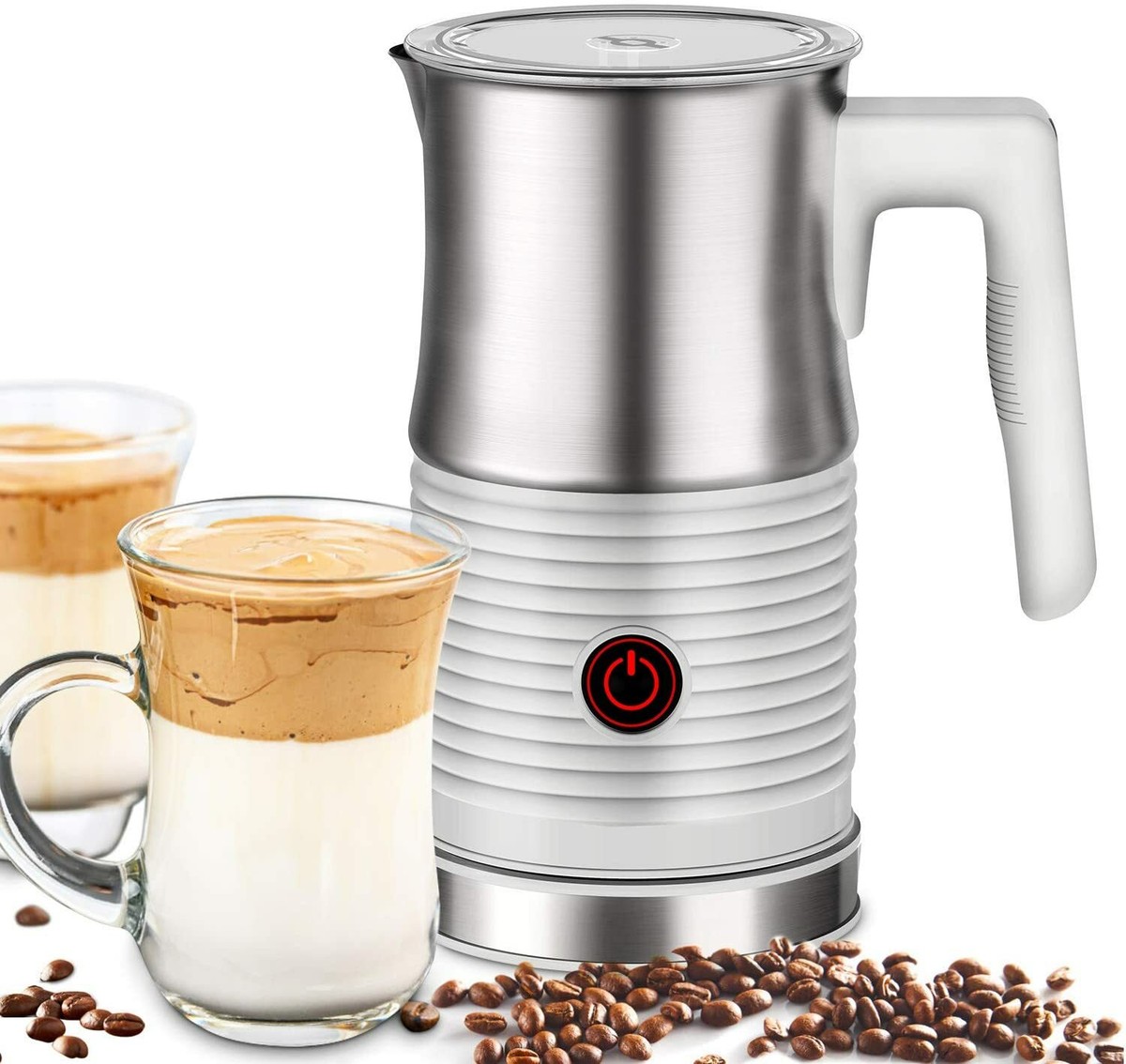 Huogary Milk Frother, Milk Steamer for Milk Foam Hot