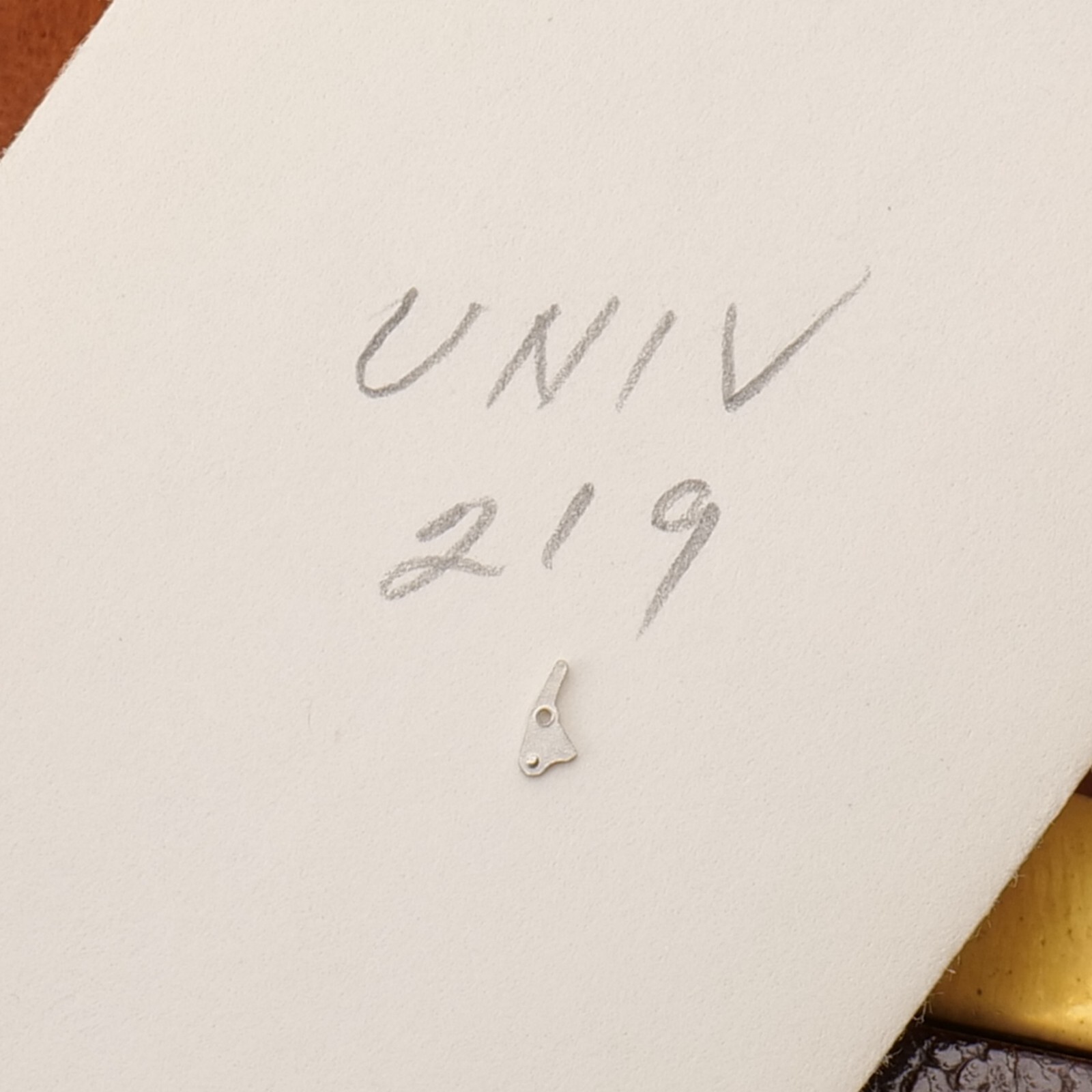 Universal Geneve Cal 219 Setting Set Lever Part #443 New Old Stock Watchmakers