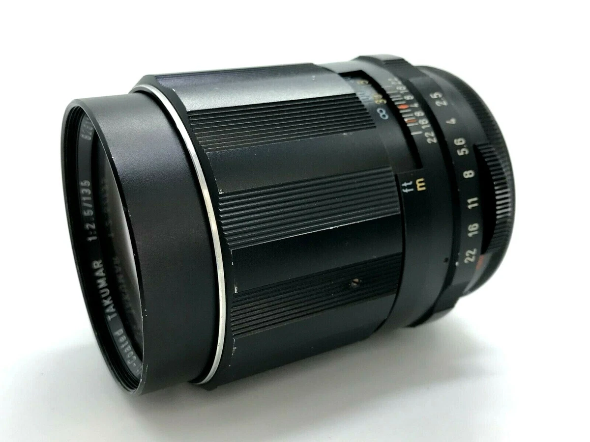 6 Elements Pentax SMC Takumar 135mm f/2.5 Telephoto MF Lens M42 JAPAN [MINT]