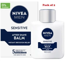 Nivea Men Sensitive Post Shave Balm 3.3 fl oz (Pack of 2)