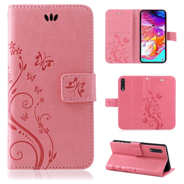 Handy Tasche FüR Samsung Galaxy S10 SM-G973 Flip Cover Wallet Case Etui Rosa-image
