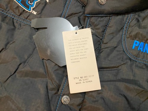 Carolina Panthers NFL Triple Fat Goose Vest Mens Large Brand New Deadstock 90s - Picture 11 of 16