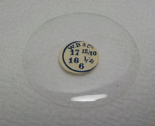 THIN GLASS POCKET WATCH CRYSTAL SIZE 17 12/16 H 6 REPLACEMENT PART 261