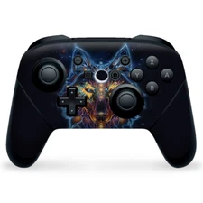 Nintendo Switch Pro Controller Skin Decal Vinyl Wrap -  Wolf Dreamcatcher Color