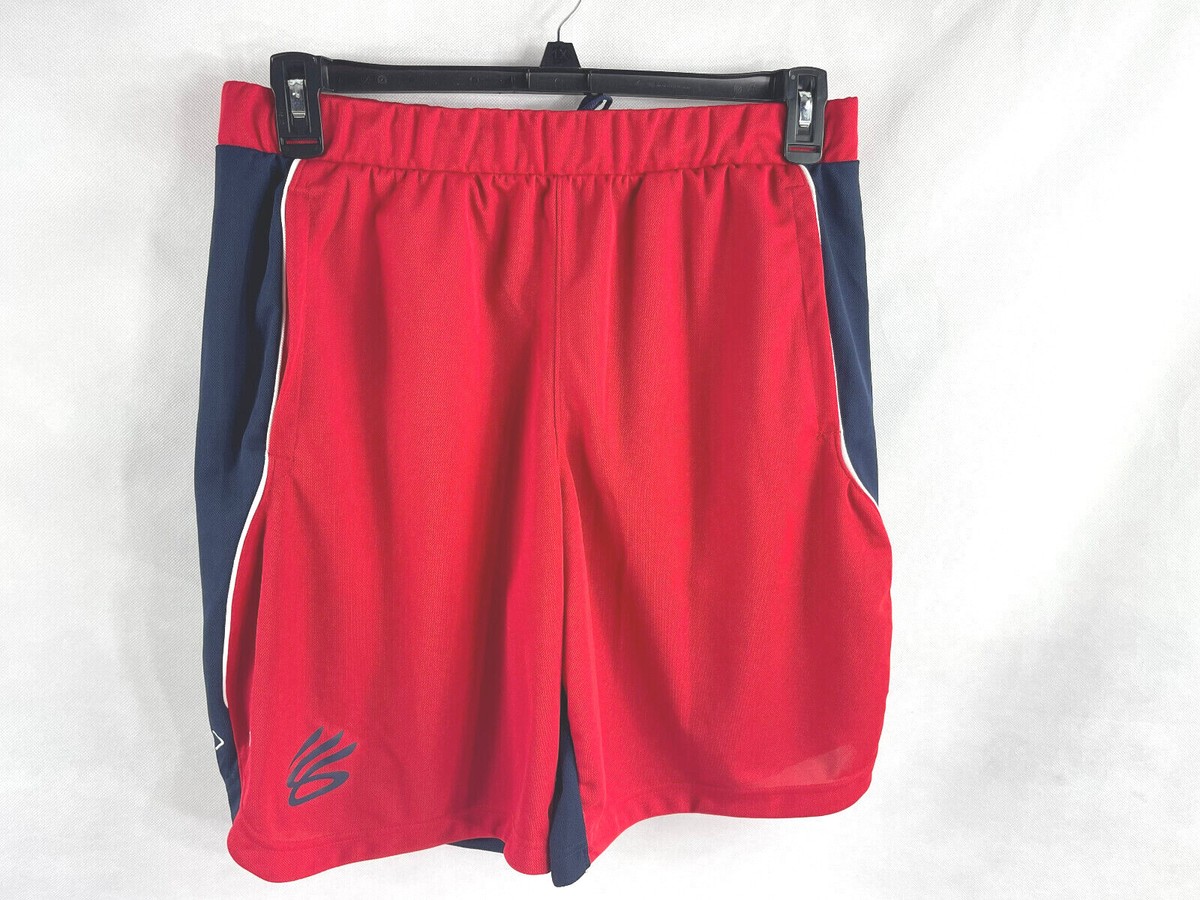 Under Armour UA Curry UNDRTD Splash Shorts Navy/Red 1362002-601