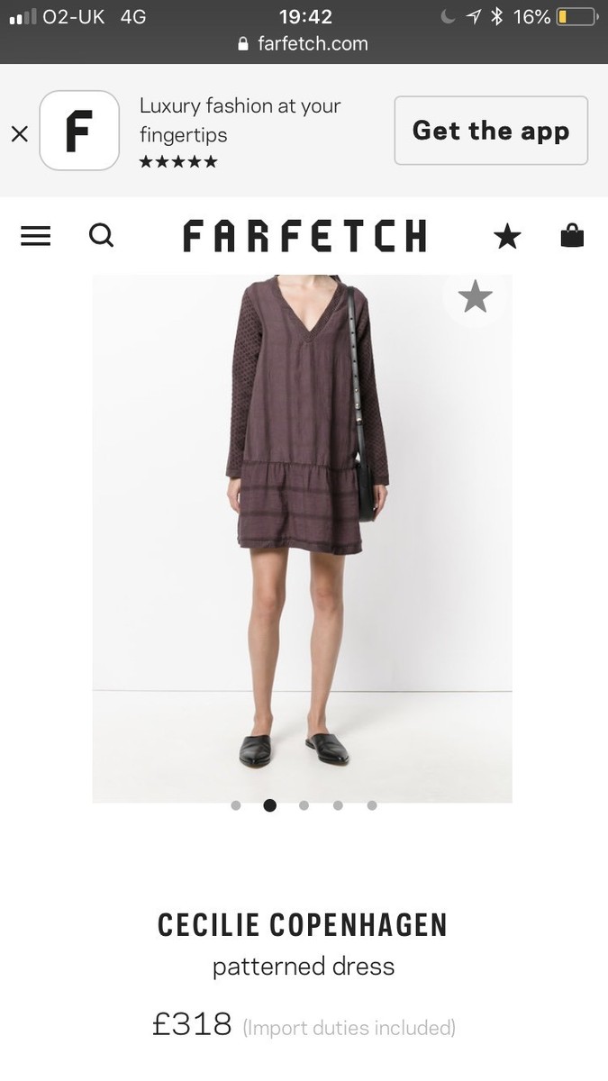 Cecilie Copenhagen Rare Long Sleeve Linen Mix Drop Waist Dress | eBay