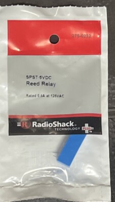 SPST-5VDC Reed Relay, 0.5A @ 125VAC 275-0232, 250ohm Coil Resistance