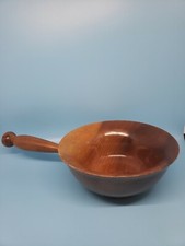 Duncan's MYRTLEWOOD Crofters BOWL with HANDLE "A Poem in Wood" HAND-TURNED