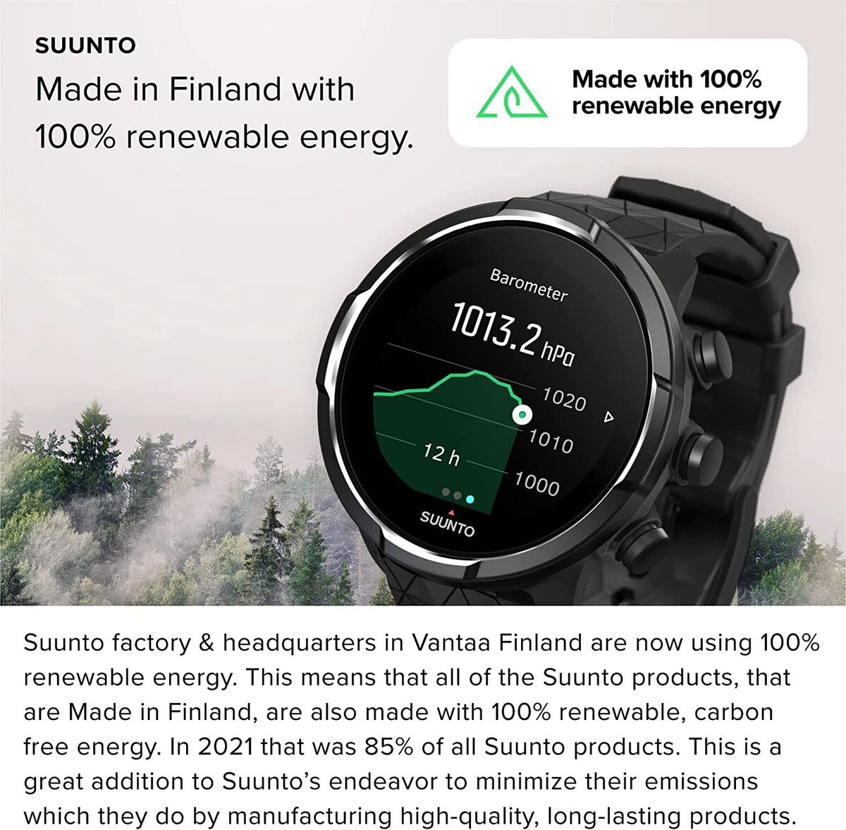 Suunto 9 G1 Baro Charcoal Black Titanium – FiaSports Ecuador