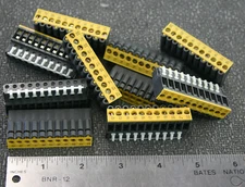 10 Pieces WECO 99-AEG-FB/11-NZ Female Socket 11 Position Strip 12-22 5.08mm NOS!