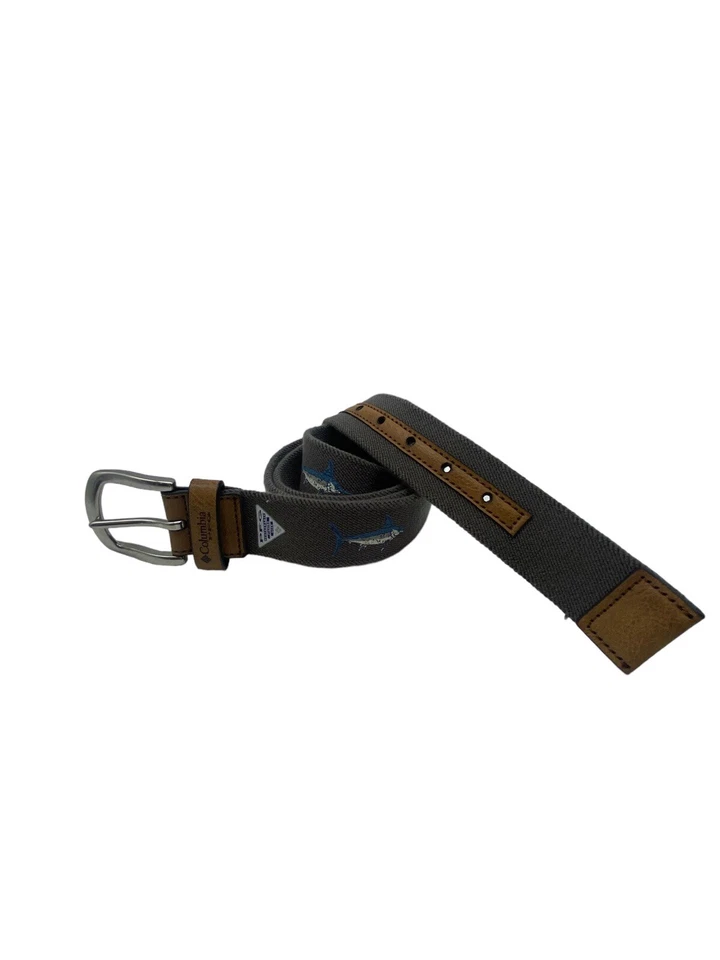 Cinturón elástico COLUMBIA PFG azul marino palmeado pez espada marlín pesca para hombre XL Foto 2 de 4