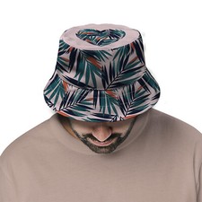 Tropical Leaves Heart - Bucket Hat Fashion Sun Cap Outdoor Hat Unisex