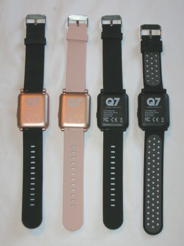 Q7 Sport Smart Watch YOU CHOOSE Black Pink Gray Rose Gold iOS Android Fitness - Picture 2 of 8