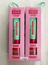 2 Packs Trader Joe's Jelly Bean Flavored Lip Duo Lip Balm Butter Overnight Mask