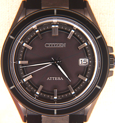 Citizen Attesa Eco-Drive Titanium Radio Men Watch, Black, CB3035 