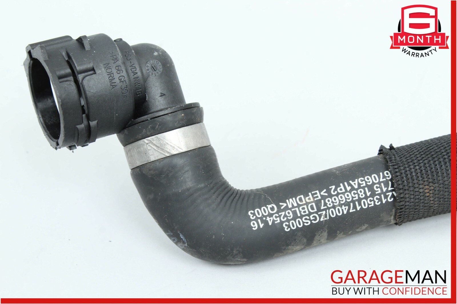 16-18 Mercedes W213 E300 E400 4Matic Engine Water Radiator Coolant Pipe Hose OEM