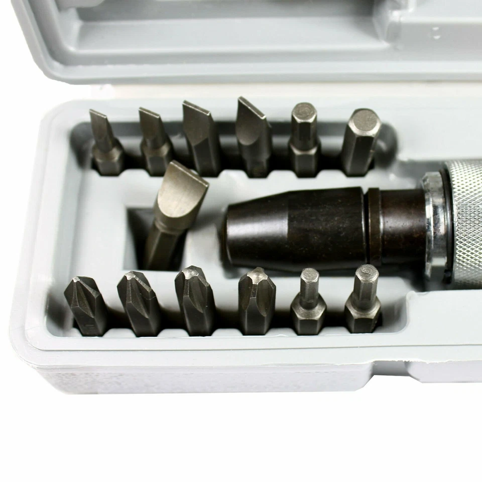 14 Pcs Heavy Duty Impact Driver Bits Screwdriver Set Tool Socket Kit with Case Foto 3 de 4
