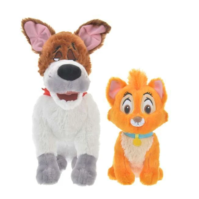 Oliver and Dodger Plush Set – Oliver & Company – Disney100 – Medium 12'' &  8