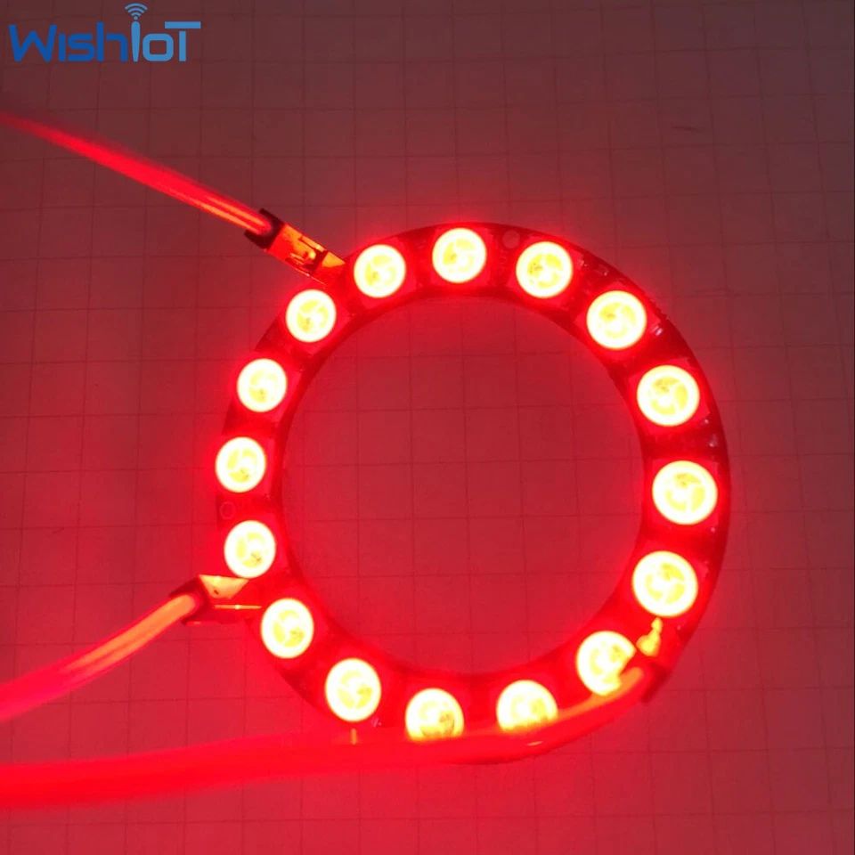 5PCS DC5V WS2812B 5050 RGB WS2812 Ring Individually Addressable 16 Led Pixel - Image 4 of 4
