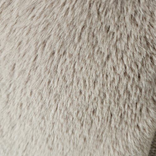 Cappotto maglione lungo donna TWELFTH LOVE maglia rosa polvere finta pelle scamosciata peluche lavabile - Foto 14 di 20