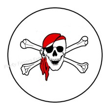 PIRATE ENVELOPE SEALS LABELS STICKERS PARTY FAVORS