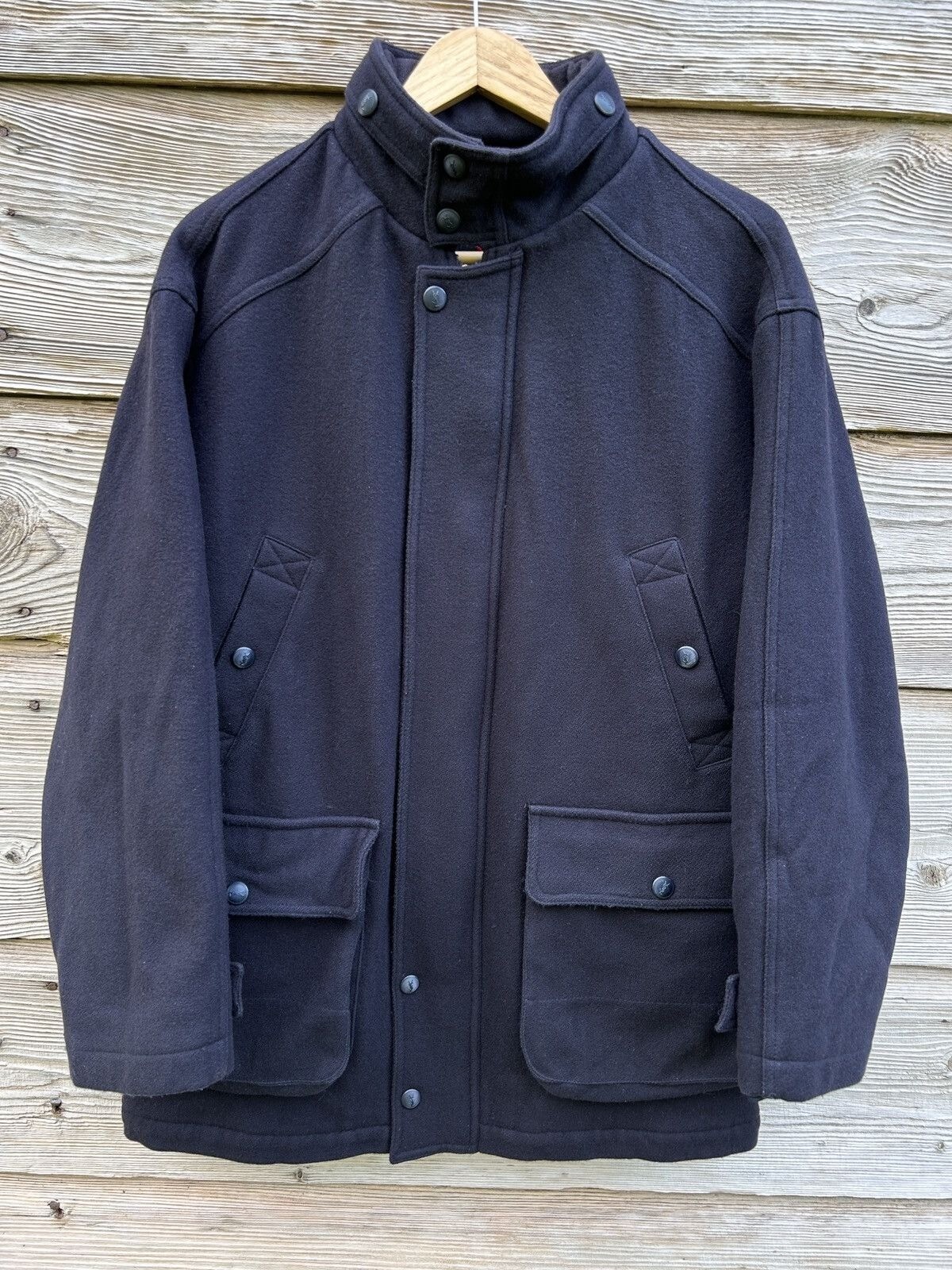 Cappotto di lana vintage YSL Yves Saint Laurent colore nero taglia M