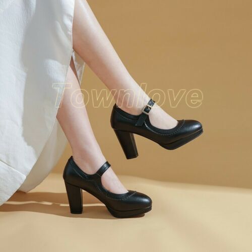 「MUVEIL×Offen」round-MARYJANE 37 Amazon.com: Women Mary Jane Women's Round Toe Ankle Strap