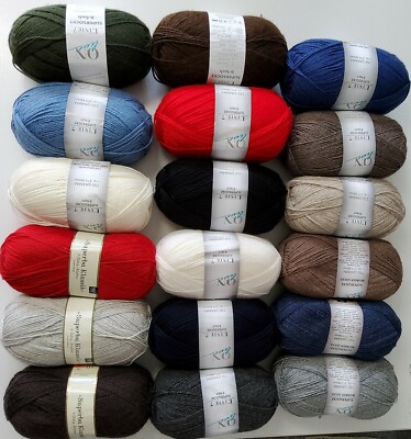 Sockenwolle 6 fach Linie 7 uni 6-fädig Supersocke ONline - Rico Superba 150g 